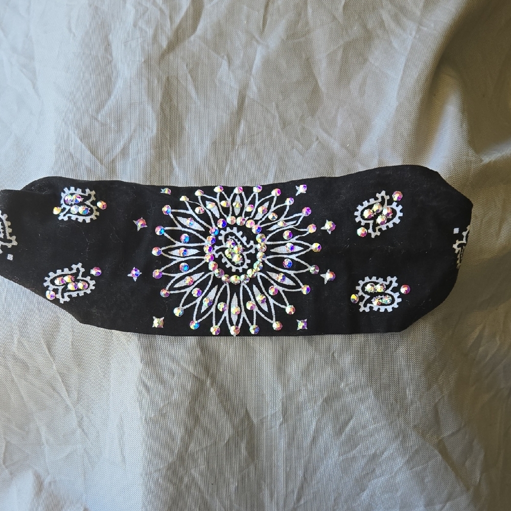 Embellished Black Headband